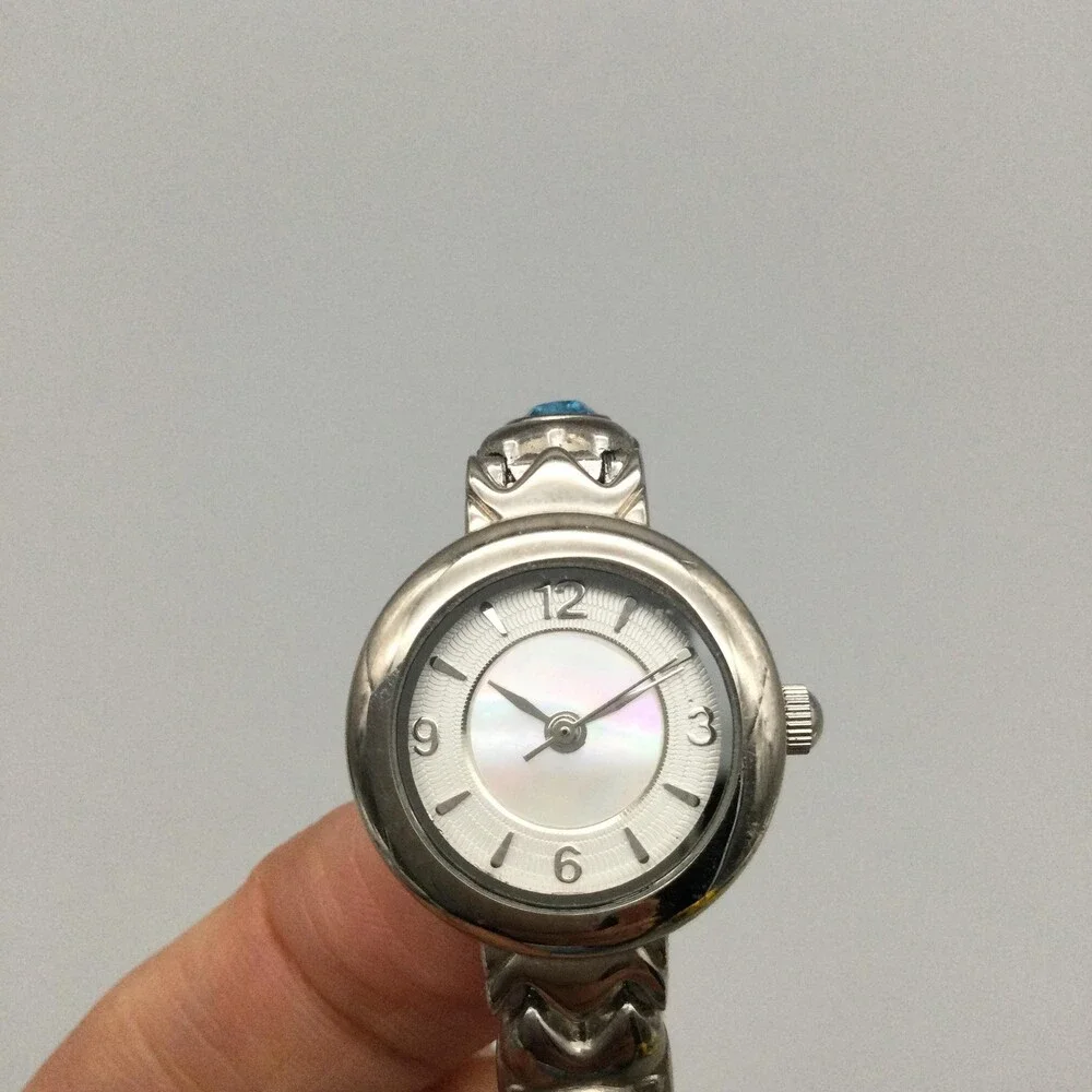 Christian Benet Womens Watch 21mm Silver Tone Blue Crystals FMDCB618 7.5